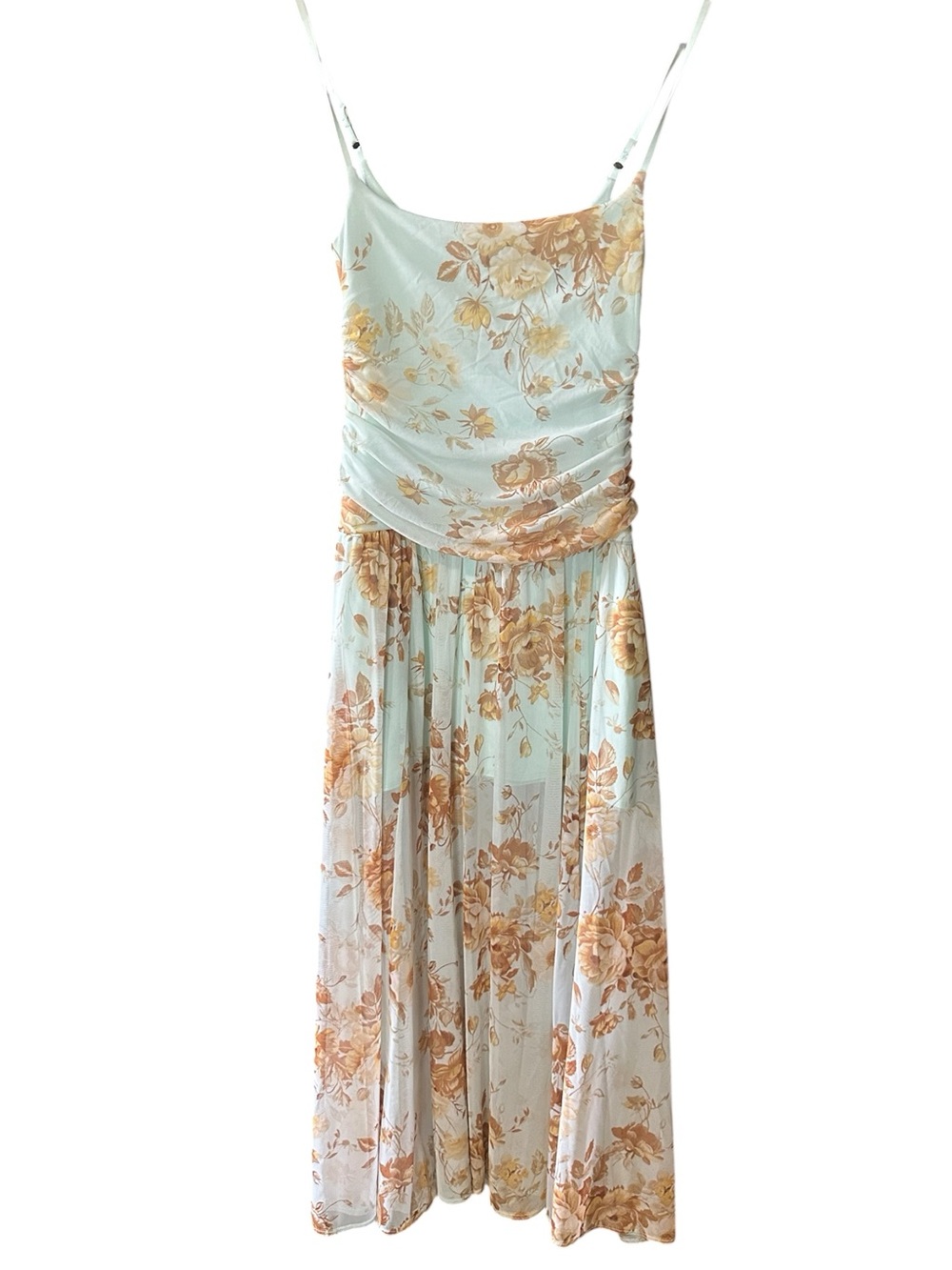 Abercrombie & Fitch Bra-Free Flowy Floral Sheer MIidi-Maxi Dress Size S - Picture 3 of 8